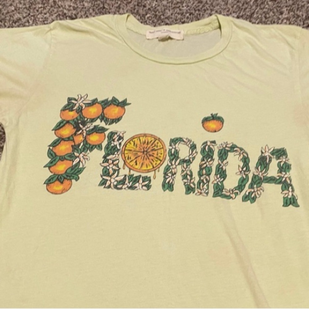 Light Green urban outfitters Project social t size small Florida tee